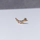 Серьга штанга для пирсинга уха, хряща, хеликса, трагуса DeKolie MK1197-21 золотой - изображение 6