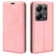 Чехол Taba Retro-Skin для Xiaomi Redmi Note 13 книжка с визитницей кожа PU розовый - изображение 1