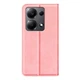 Чехол Taba Retro-Skin для Xiaomi Redmi Note 13 книжка с визитницей кожа PU розовый - изображение 4