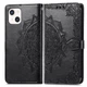 Чехол Vintage для Iphone 13 книжка кожа PU с визитницей черный - изображение 6