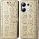 Чохол Embossed Cat and Dog для Xiaomi Redmi Note 14S книжка шкіра PU з візитницею золотистий - зображення 7