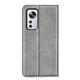Чехол Taba Retro-Skin для Xiaomi Redmi Note 12S книжка с визитницей кожа PU серый - изображение 4
