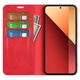 Чехол Taba Retro-Skin для Xiaomi Redmi Note 13 книжка с визитницей кожа PU красный - изображение 2
