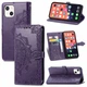 Чехол Vintage для Iphone 13 книжка кожа PU с визитницей фиолетовый - изображение 1