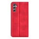 Чехол Taba Retro-Skin для Samsung Galaxy A24 / A245 книжка с визитницей кожа PU красный - изображение 4