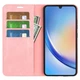 Чехол Taba Retro-Skin для Samsung Galaxy A24 / A245 книжка с визитницей кожа PU розовый - изображение 2