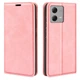 Чехол Taba Retro-Skin для Motorola Moto G84 книжка кожа PU с визитницей розовый - изображение 1