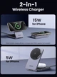 Зарядний пристрій UGREEN MagFlow Qi2 2-in-1 MagSafe Charger 20w Fast Charger - зображення 4