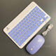 Беспроводная Bluetooth клавиатура и мышка Jeqang JB-350 (Фиолетовая) - изображение 5