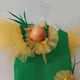 Детское нарядное платье и обруч by_ tanyaklymenko Цибулька для девочек зеленое с желтым 110-116 - изображение 8
