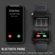 Смарт-часы с наушниками LEMFO T93 силиконовый ремешок Black Black (16854) - изображение 4