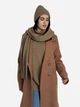 Шарф женский ARTKNIT Sofia Wool 38229 Ореховый (4823093427631) - изображение 2