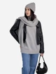 Шарф женский ARTKNIT Sofia Wool 38230 Серый (4823093427624) - изображение 3