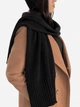 Шарф женский ARTKNIT Sofia Wool 38225 Черный (4823093427655) - изображение 3