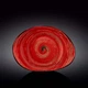 Блюдо камень Wilmax Spiral Red WL-669242 / A (33см/700мл) - изображение 1