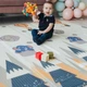 Термоковрик детский 200×180 см коврик термомат развивающий двухсторонний XPE складной игровой для ползания младенцев новорождённых детей мягкий тёплый водонепроницаемый антискользящий для пола дома детской комнаты игр путешествий экологичный модель H - изображение 5