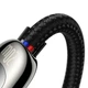 Кабель Baseus Display Fast Charging Cable Type-C to Lightning 20W 2m CATLSK-A01 Black - зображення 4