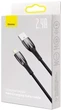 Кабель Baseus Glimmer Series Fast Charging Cable USB to Lightning 2.4A 1m CADH000201 Black - зображення 7