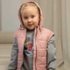 Жилет з капюшоном для дівчат Модний карапуз 03-00786 рожевий 92 см (2 роки) - зображення 8