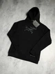 Худи унисекс с рисунком маленького логотипа Arcteryx размер M черного цвета - изображение 2