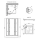 Душова кабіна Lidz Wawel SC90x90.SAT.LOW.FR (LWASC9090SATLOWFR2) з піддоном Lidz Mazur - зображення 6