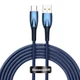 Кабель Baseus Glimmer Series Fast Charging Cable USB to Type-C 100W 2m CADH000503 Blue - изображение 1