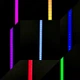 Торшер напольный светодиодный светильник лампа LED RGB интерьерная с пультом ДУ управлением через приложение APP Smart угловой умный декоративный для подсветки освещения комнат дома спальни гостиной эффектный современный с регулировкой света 153 см черный - изображение 9