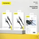 Кабель Foneng X92 4-in-1 (60W) USB/USB-C - USB-C/Lightning 1м Black (X92-CA-FIO) Сірий 29382 - изображение 7
