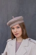 Берет женский из кашемира D.Hats кофейного цвета - изображение 2