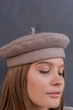 Берет женский из кашемира D.Hats кофейного цвета - изображение 4