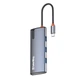Док-станція ColorWay USB-C 5-в-1 Type C PD 100W/USB3.0х3/HDMI 4К (CW-HUB01) Сірий - изображение 11