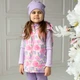 Жилет утеплений для дівчинки Trendy Tot 03-01405 рожевий 110 см (5 років) - изображение 1