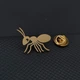Значок (пин) BROCHE брошь бижутерия Насекомые Муравей золотистый BRGV114491 - изображение 5