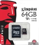 Карта памяти Kingston MicroSDXC 64GB Class 10 UHS-I + SD адаптер (SDC10G2/64GB) - изображение 3