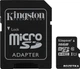 Карта памяти Kingston MicroSDHC 16GB Class 10 UHS-I + SD адаптер (SDC10G2/16GB) - изображение 1