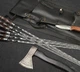 Подарочный набор шампуров для BBQ VIKING CREATE в коже Вожак черный подарок мужу, куму, брату, другу, отцу, руководителю (LC-029) - изображение 2