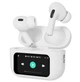 Бездротові вакуумні блютуз навушники Lexego Air 9 Pro 2 для IOS та Android із сенсорним екраном та шумопоглинанням ANC Bluetooth White A9Pro5-W - зображення 1