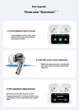 Бездротові вакуумні блютуз навушники Lexego Air 9 Pro 2 для IOS та Android із сенсорним екраном та шумопоглинанням ANC Bluetooth White A9Pro5-W - зображення 8