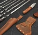 Подарочный набор шампуров для BBQ VIKING CREATE в коже Вожак рыжий подарок мужчине, куму, брату, другу, отцу, руководителю (LC-030) - изображение 7
