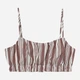 Топ женский H&M 991007arl L Бело-коричневый (PS2030000282074) - изображение 2