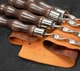 Подарочный набор шампуров для BBQ VIKING CREATE в коже Асгард рыжий подарок мужчине, куму, брату, другу, отцу, руководителю (LC-032) - изображение 6