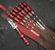 Подарочный набор шампуров для BBQ VIKING CREATE в коже Асгард бордовый подарок мужчине, куму, брату, другу, отцу, руководителю (LC-034) - изображение 4