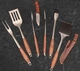 Подарочный набор для BBQ VIKING CREATE в коже Кнорр подарок мужчине, куму, брату, другу, отцу, руководителю (LC-037) - изображение 5