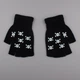 Перчатки без пальцев с черепами светящиеся one size - изображение 1