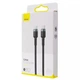 Кабель Baseus Type-C to Type-C 100W 2м Cafule Black/Grey (CATKLF-ALG1) - изображение 4