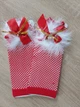 Новогодние митенки перчатки сетка Honey Fashion Accessories S/M красный (7-36) - изображение 4