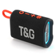 Портативна Bluetooth колонка TG396 з RGB підсвічуванням і функцією гучного зв'язку, радіо, чорна - зображення 1