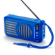 Портативная Bluetooth колонка TG368 с функцией громкой связи, радио, солнечная батарея, синяя - изображение 1