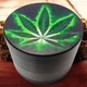 Гриндер для измельчения табака Grinder Green Cannabis Black - изображение 1