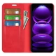 Чехол Taba Retro-Skin для Xiaomi Redmi 12 книжка кожа PU с визитницей красный - изображение 2